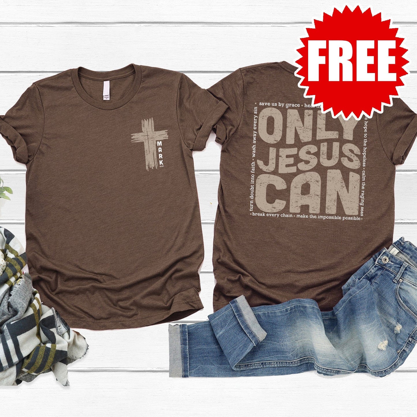 Only Jesus Can Tee - 0