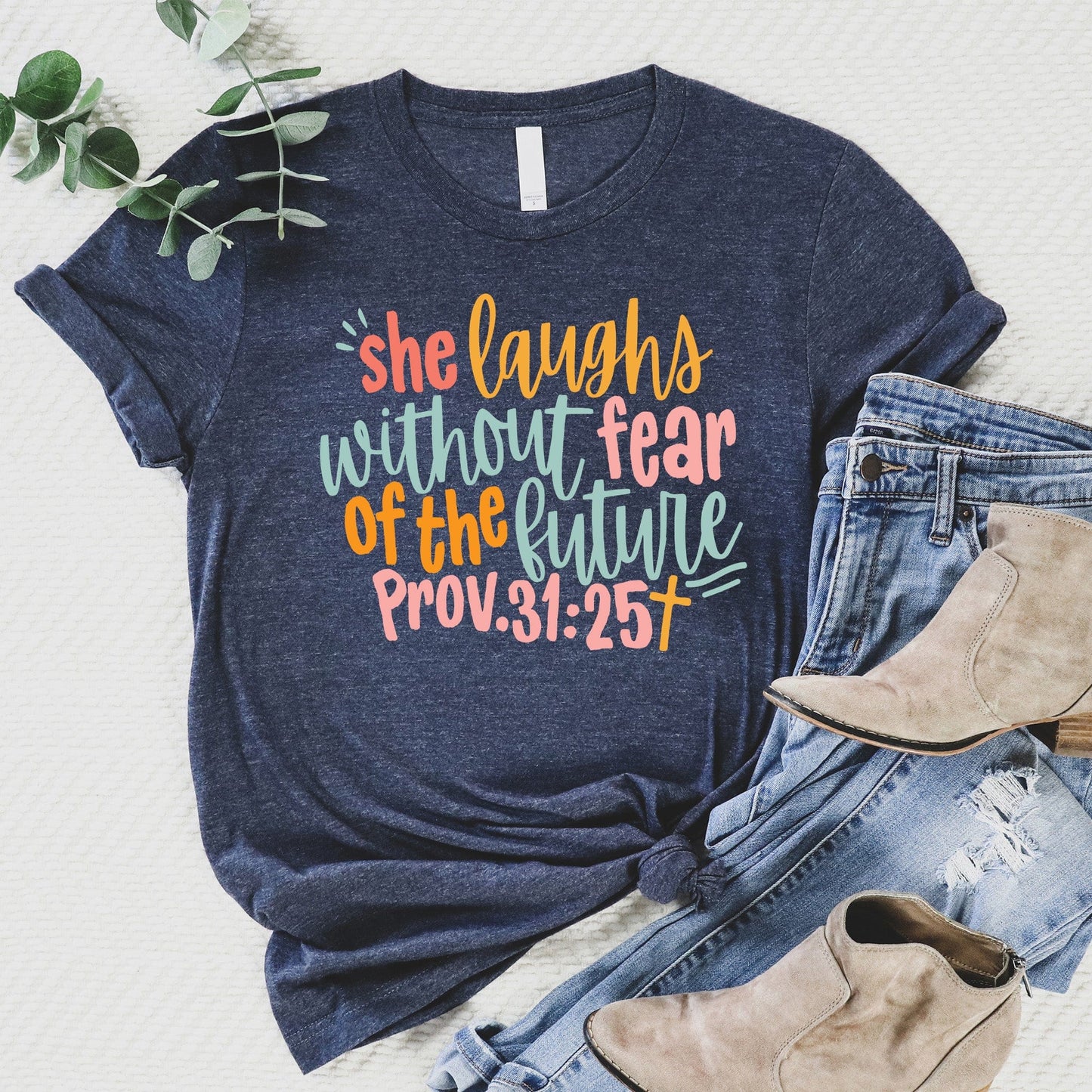 She Laughs Script Tee