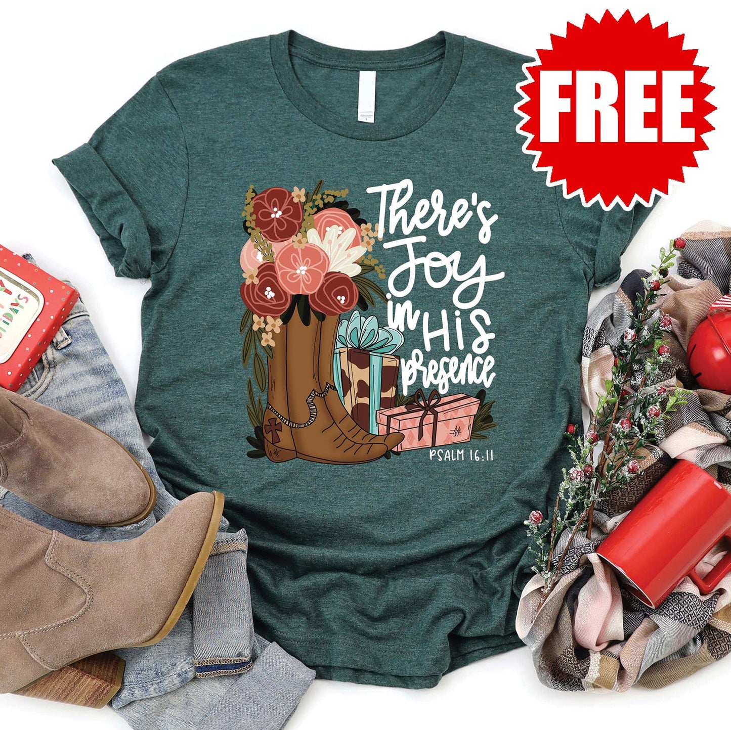 There’s Joy in His Presence Tee - 0