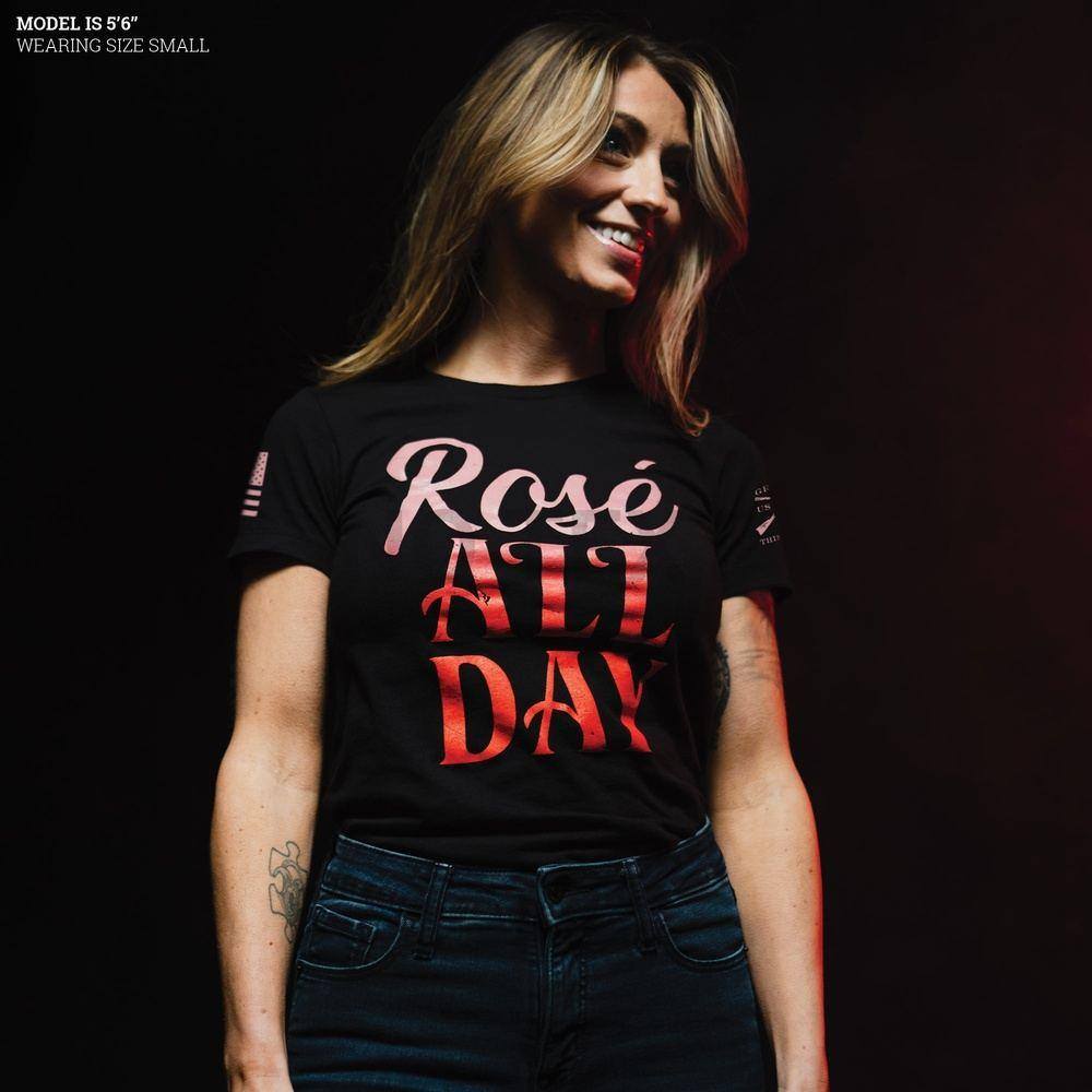 Women's Ros√© All Day Slim Fit T-Shirt - Black