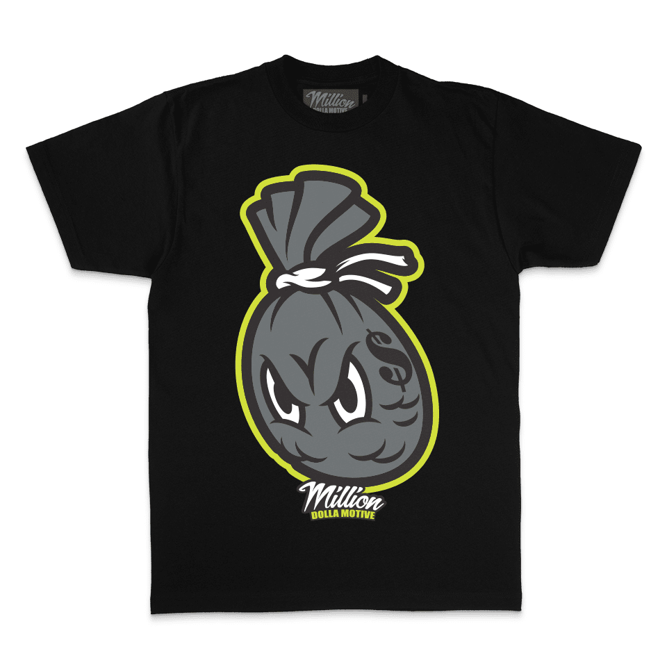 Money Bag Dusty Cactus - Black T-Shirt