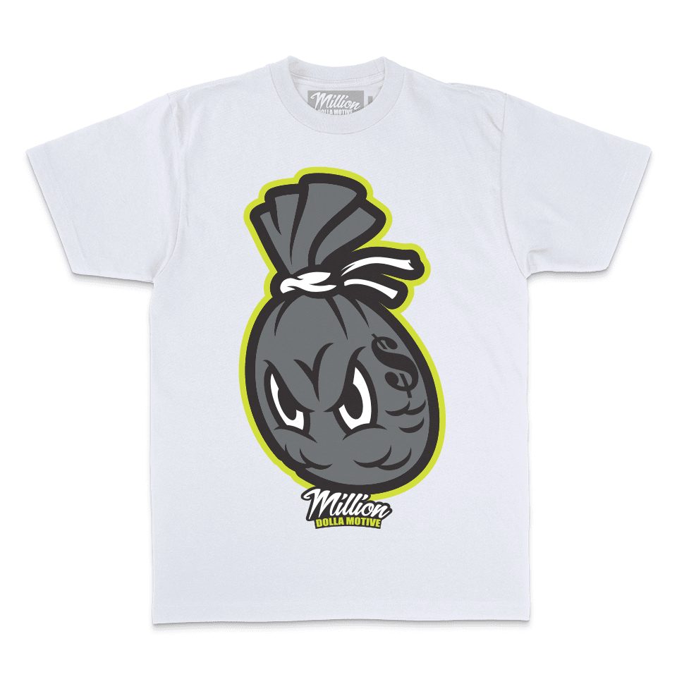 Money Bag Dusty Cactus - White T-Shirt