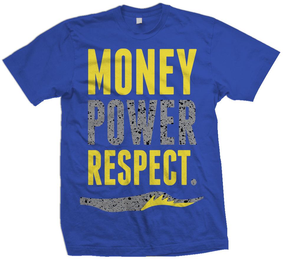 Money Power Respect - Royal Blue T-Shirt