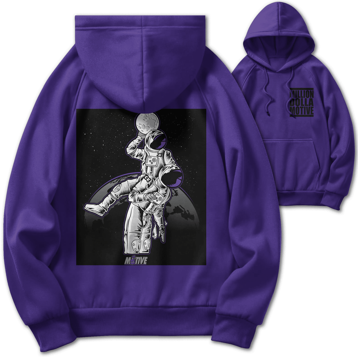 Moonman Dunk - Purple Hoodie Sweatshirt