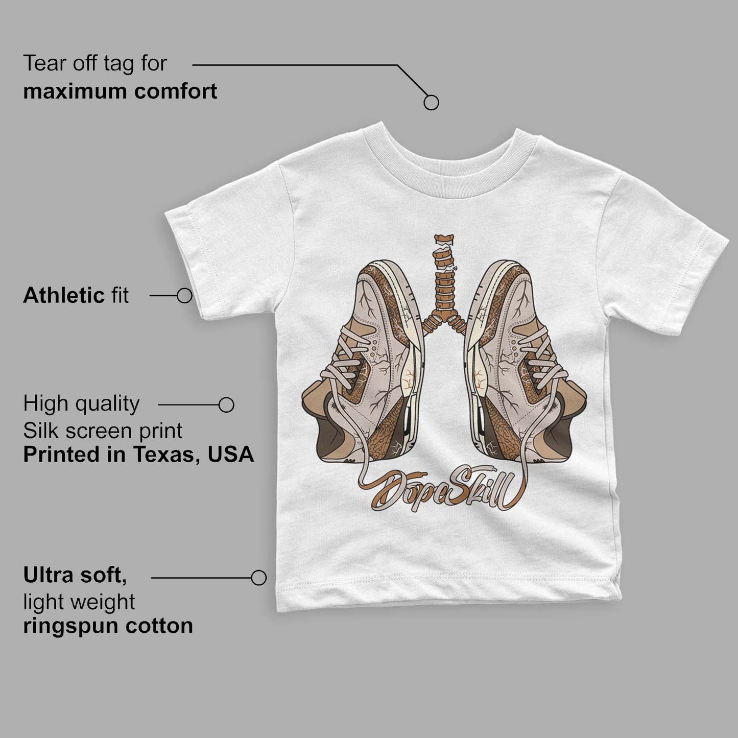 Palomino 3s DopeSkill Toddler Kids T-shirt Breathe Graphic