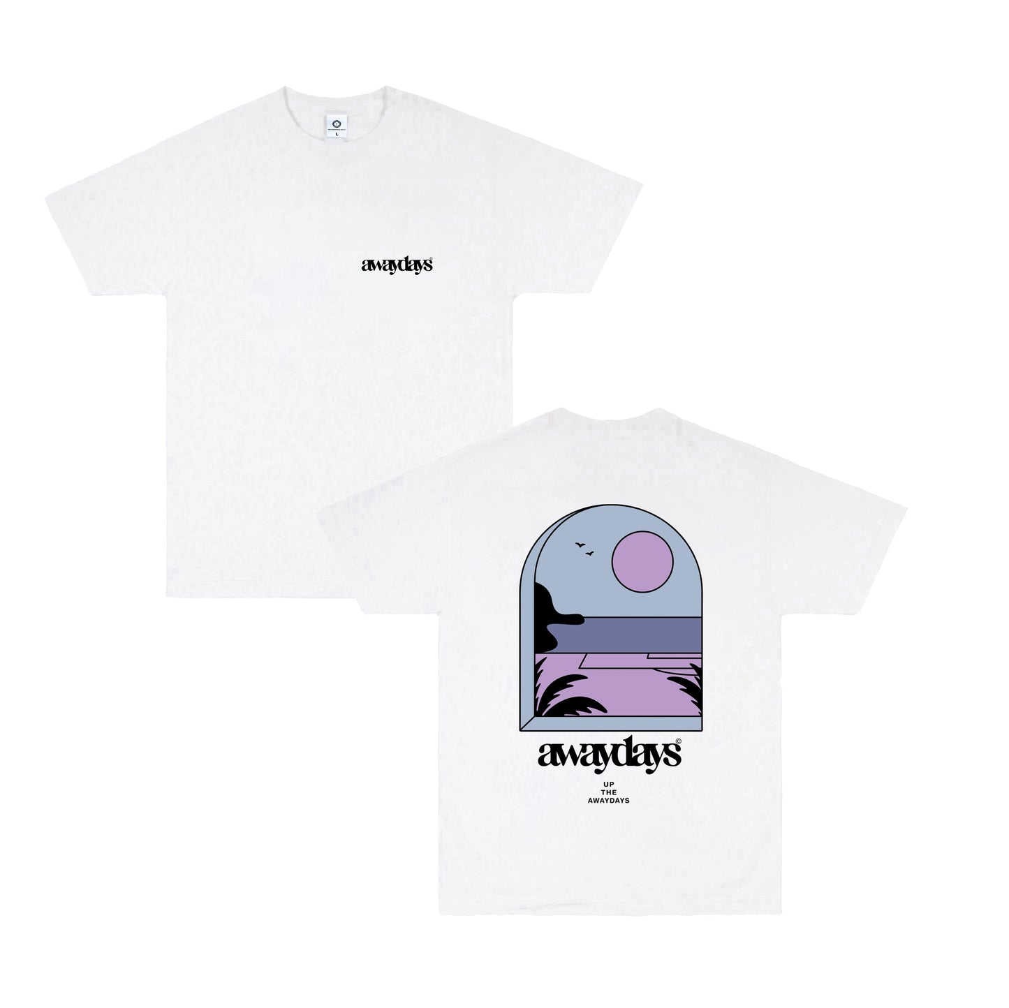 AwayDays 'Tropical Pitch' Tee - White