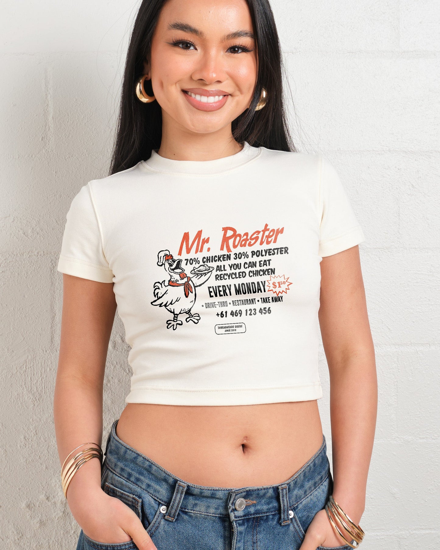 Mr. Roaster Fried Chicken Baby Tee