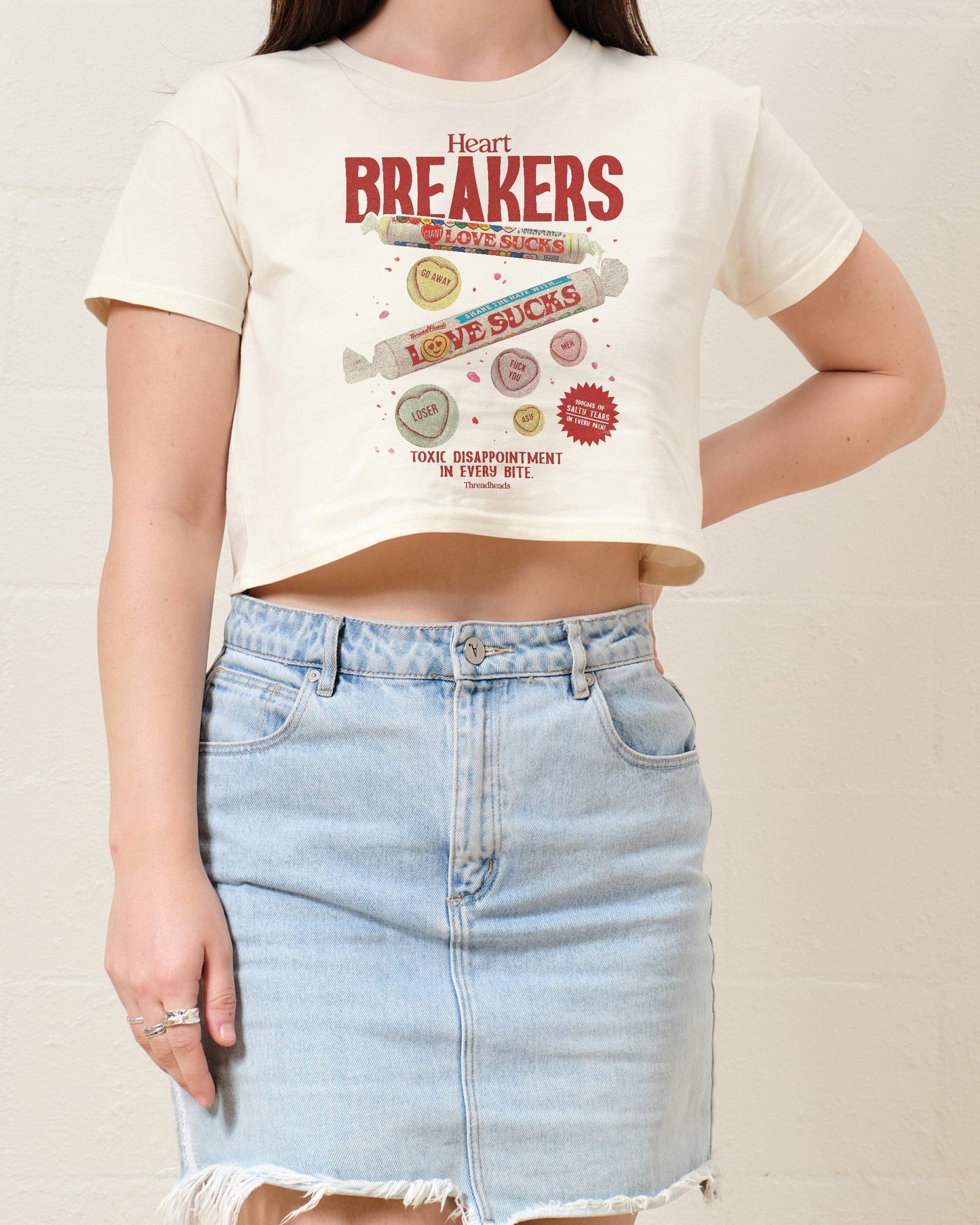 Heart Breakers Crop Tee