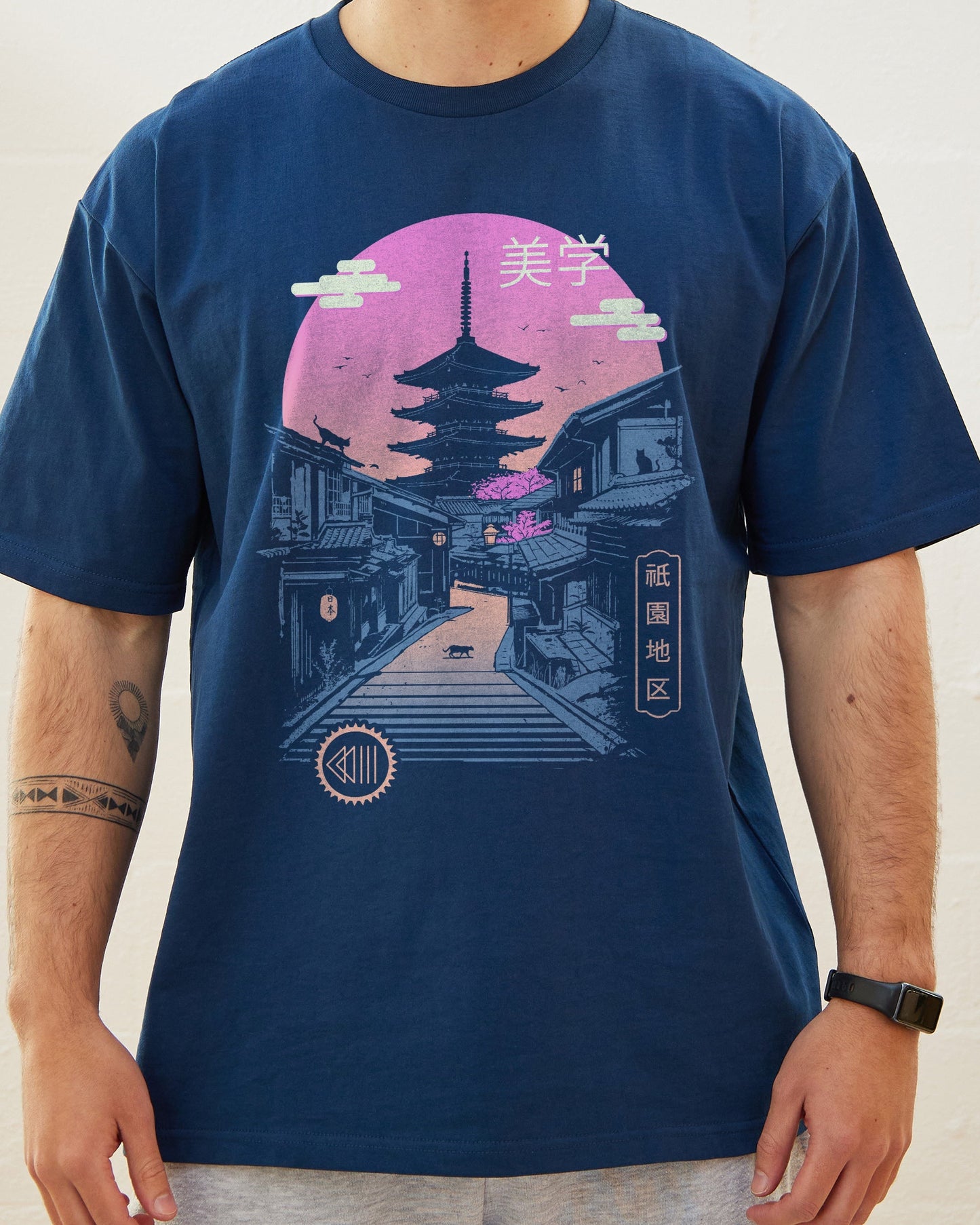 Pagoda Wave Aesthetics T-Shirt