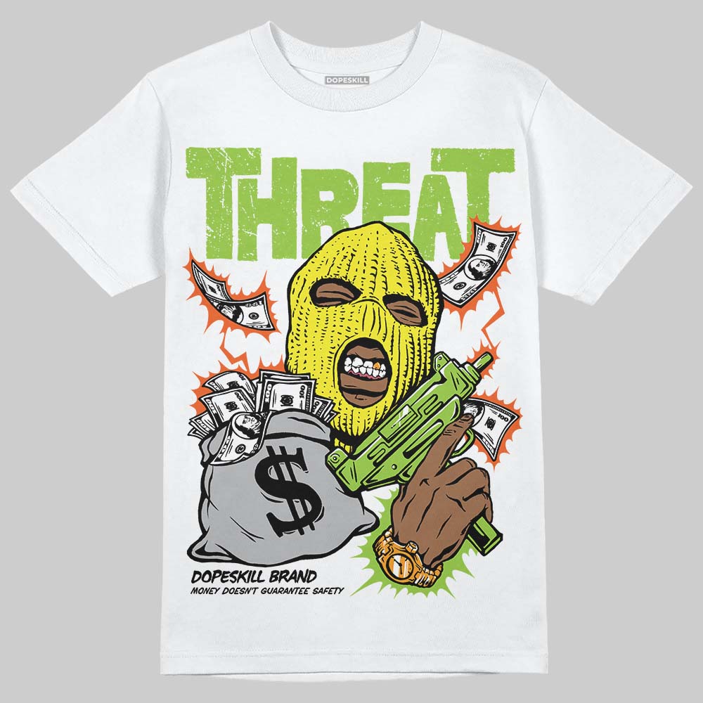 Neon Green Collection DopeSkill T-Shirt Under Threat Graphic