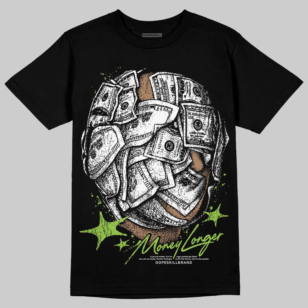 Neon Green Collection DopeSkill T-Shirt Money Longer Graphic