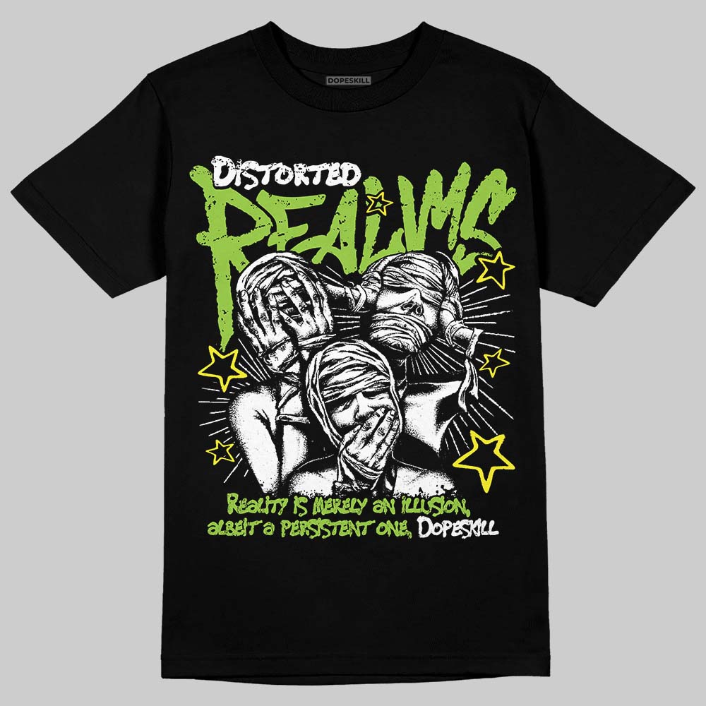 Neon Green Collection DopeSkill T-Shirt Distorted Realms Graphic