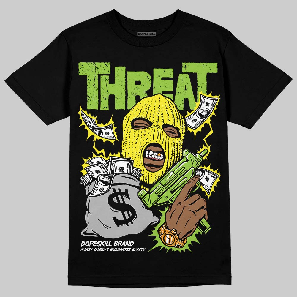 Neon Green Collection DopeSkill T-Shirt Under Threat Graphic