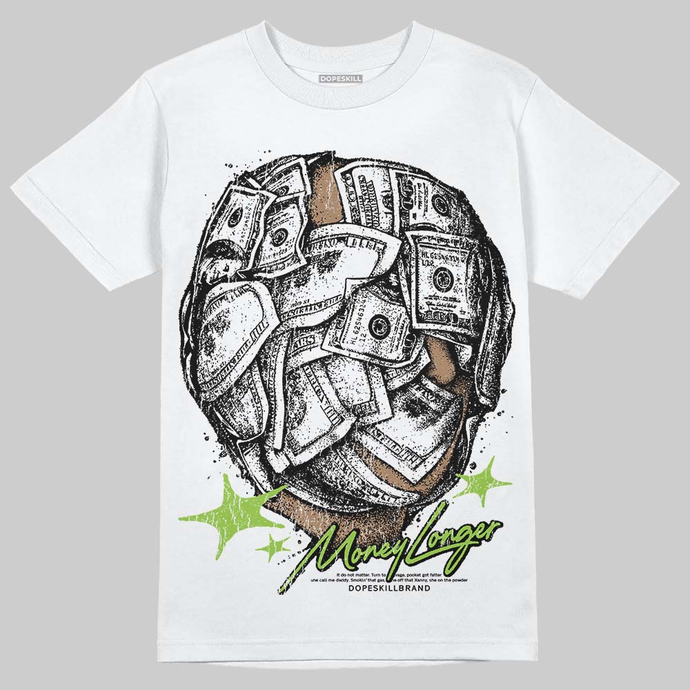 Neon Green Collection DopeSkill T-Shirt Money Longer Graphic