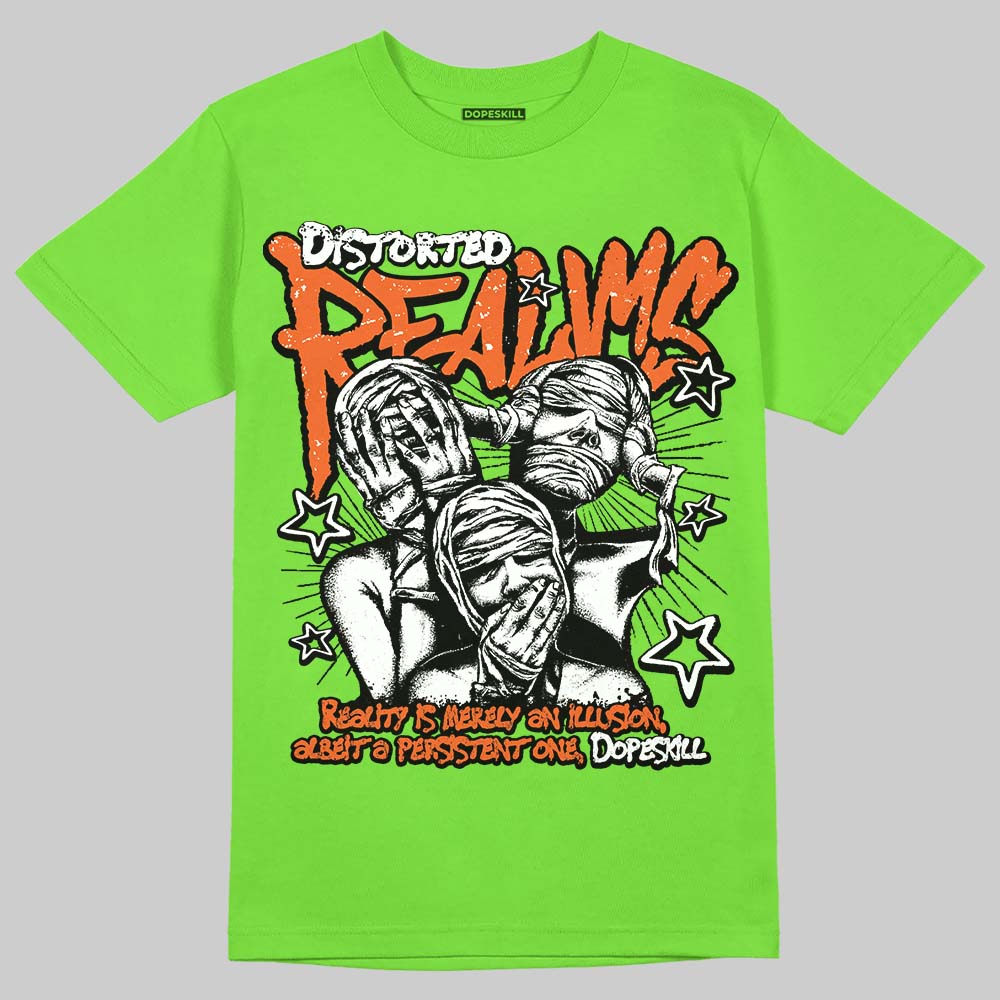 Neon Green Collection DopeSkill T-Shirt Distorted Realms Graphic