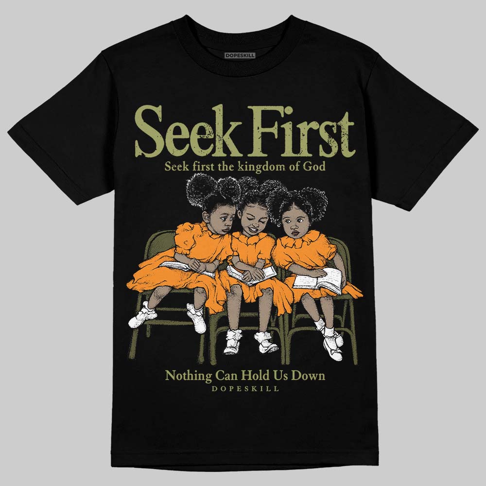 Olive Collection DopeSkill T-Shirt New Seek First Graphic