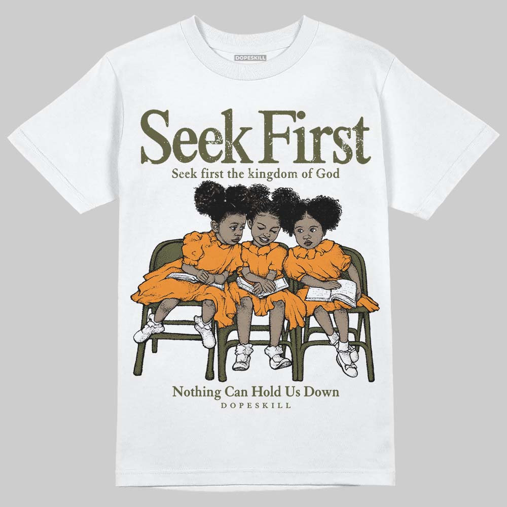 Olive Collection DopeSkill T-Shirt New Seek First Graphic