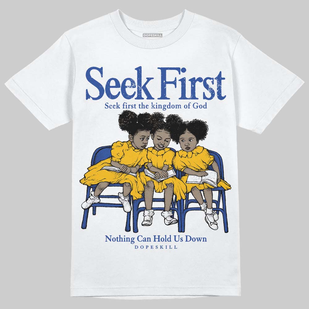 Royal Blue Collection DopeSkill T-Shirt New Seek First Graphic
