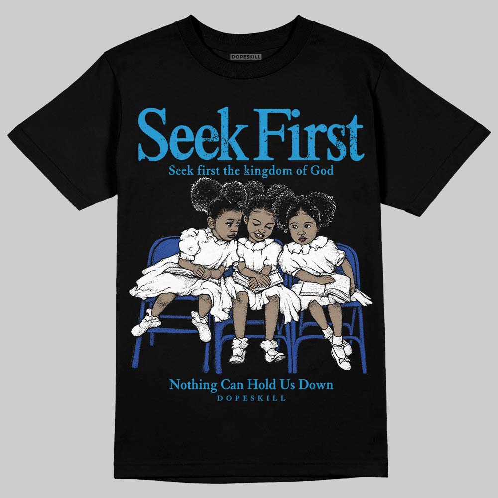 Royal Blue Collection DopeSkill T-Shirt New Seek First Graphic
