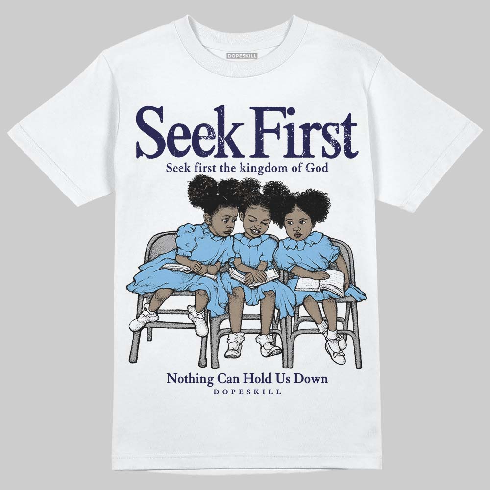University Blue Collection DopeSkill T-Shirt New Seek First Graphic