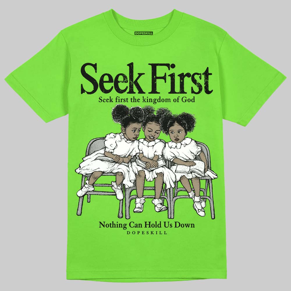 Neon Green Collection DopeSkill T-Shirt New Seek First Graphic