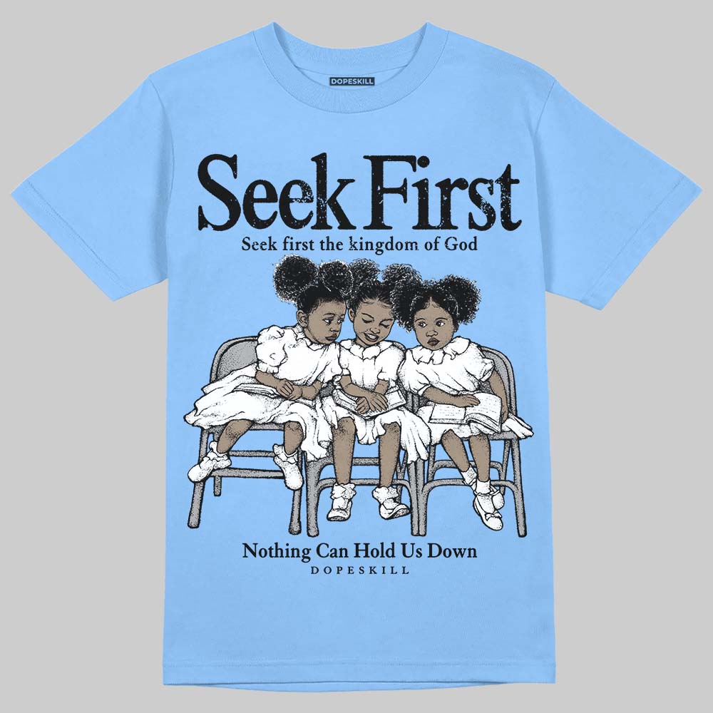 University Blue Collection DopeSkill T-Shirt New Seek First Graphic