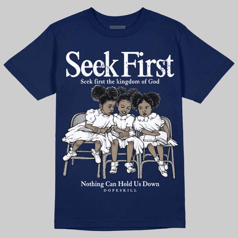 University Blue Collection DopeSkill T-Shirt New Seek First Graphic