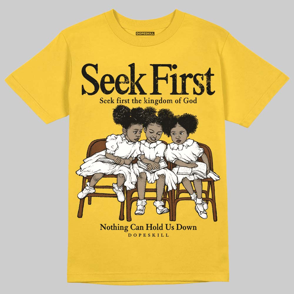 Yellow Collection DopeSkill T-Shirt New Seek First Graphic