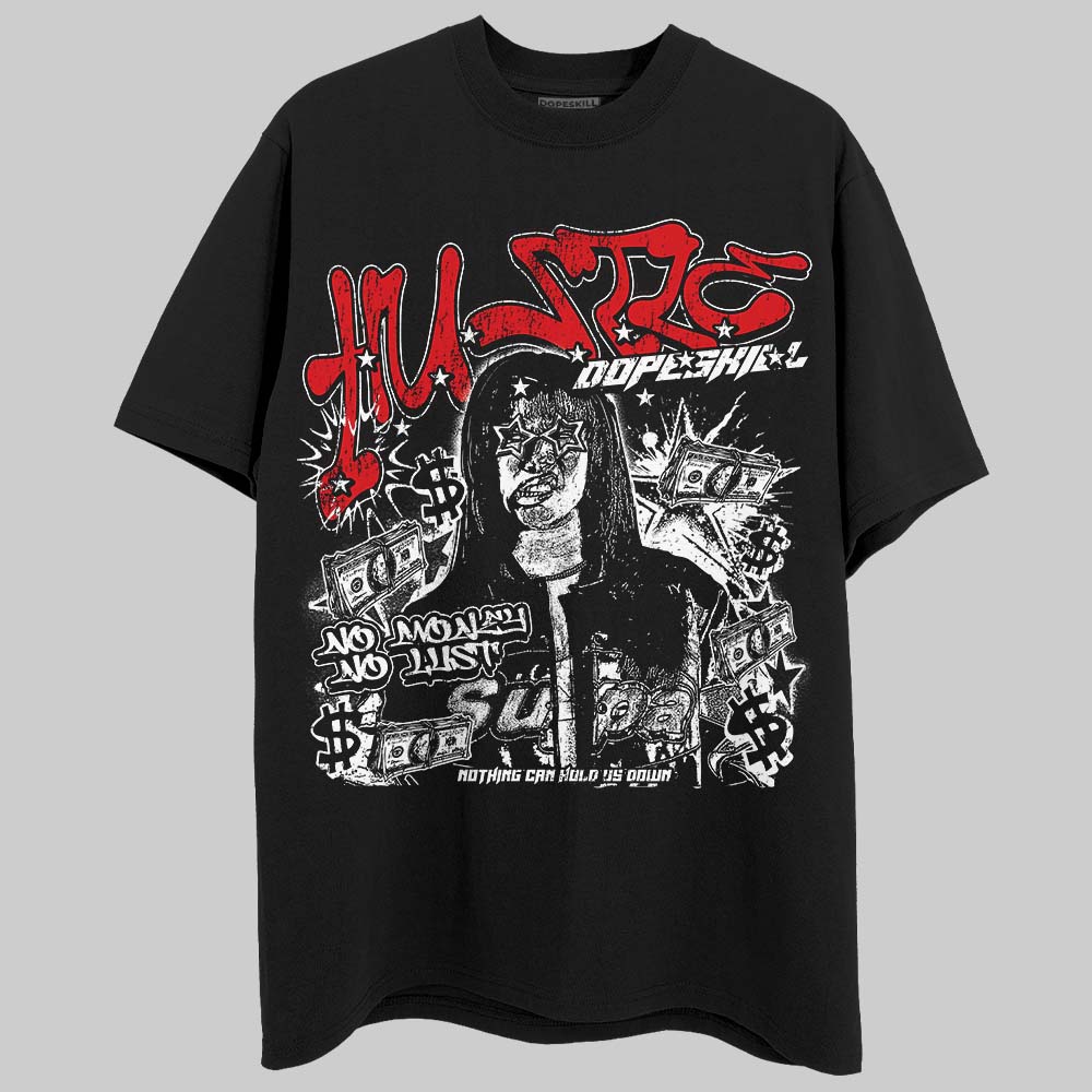 Black and White Collection DopeSkill T-Shirt No Money No Lust Graphic