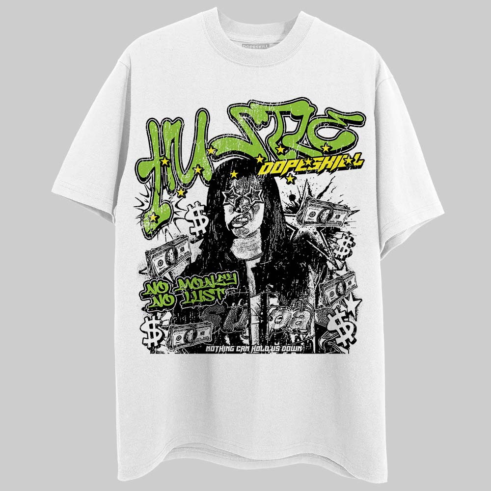Neon Green Collection DopeSkill T-Shirt No Money No Lust Graphic