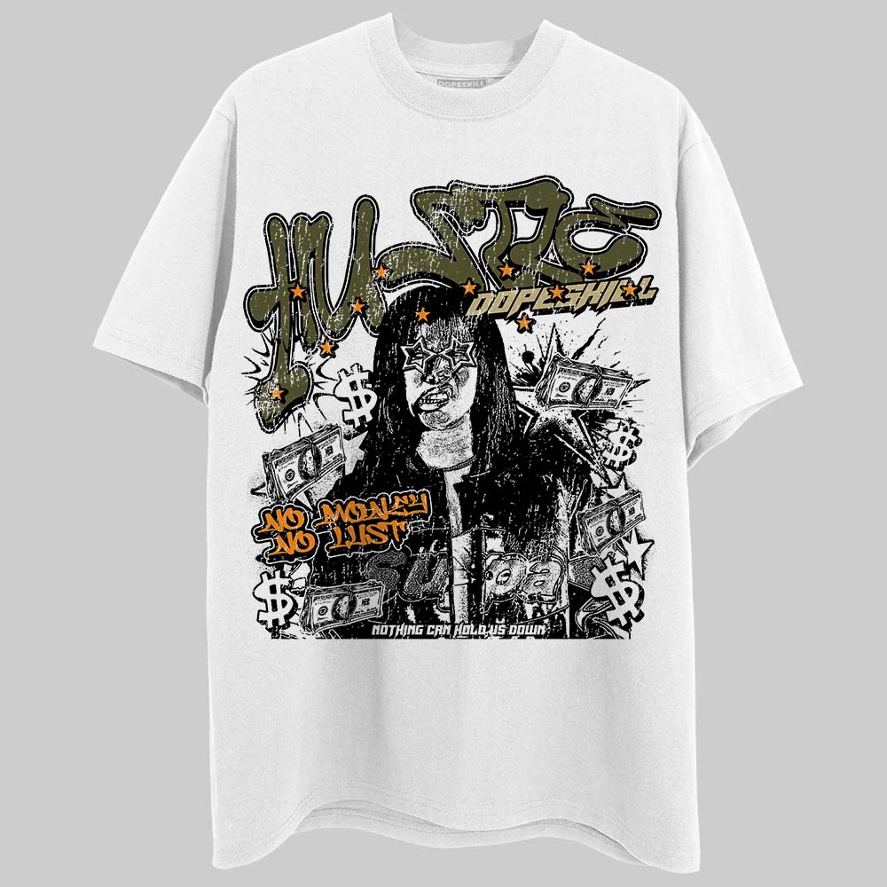 Olive Collection DopeSkill T-Shirt No Money No Lust Graphic