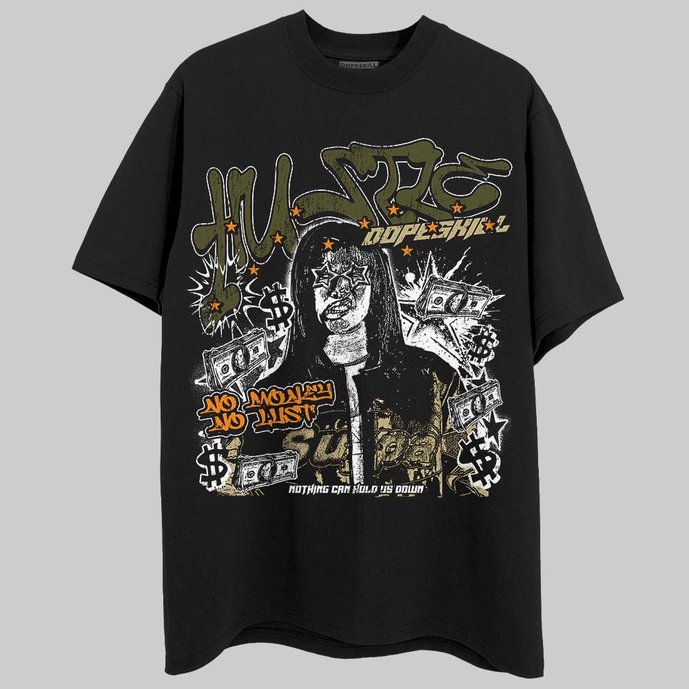 Olive Collection DopeSkill T-Shirt No Money No Lust Graphic
