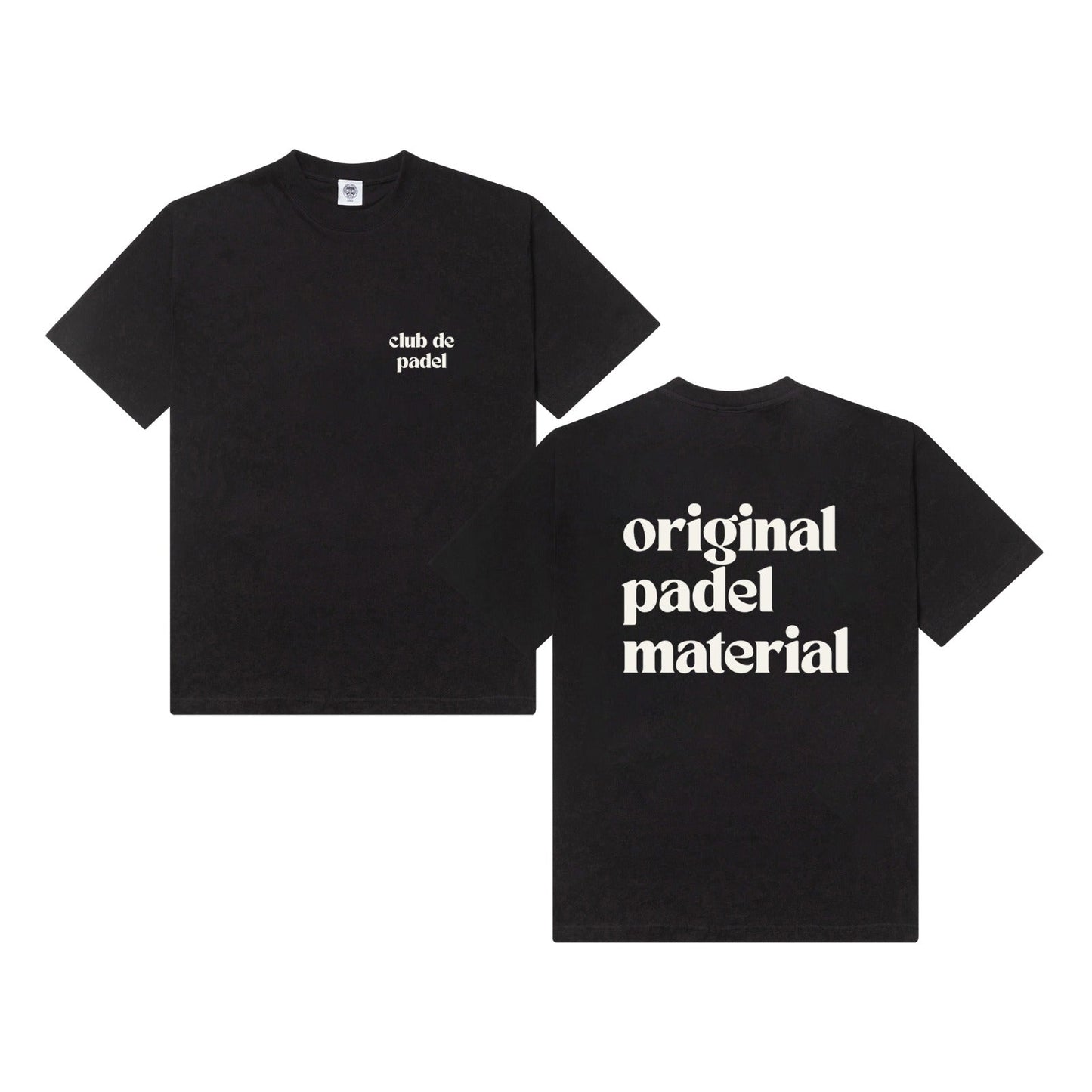 Club de Padel 'Original Padel Material' Tee - Black