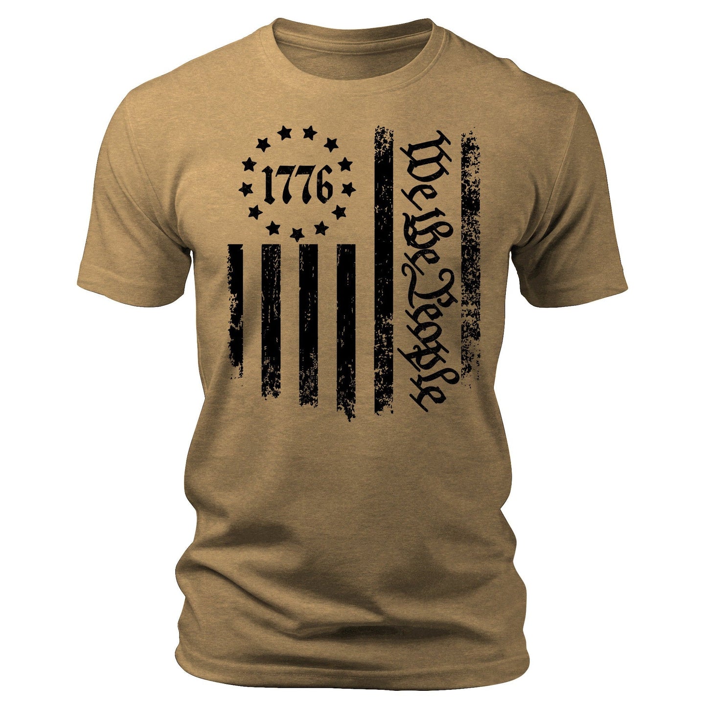 Men's  1776 T-Shirts We The People Patriotic Short Sleeve Crewneck Graphic Tees