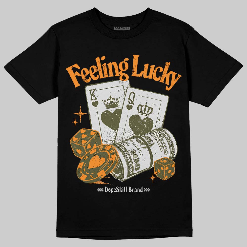 Olive 5s DopeSkill T-Shirt Feeling Lucky Graphic