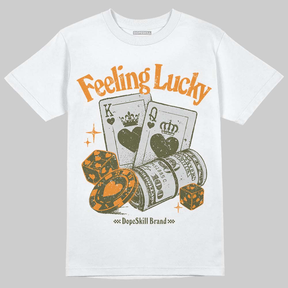 Olive 5s DopeSkill T-Shirt Feeling Lucky Graphic