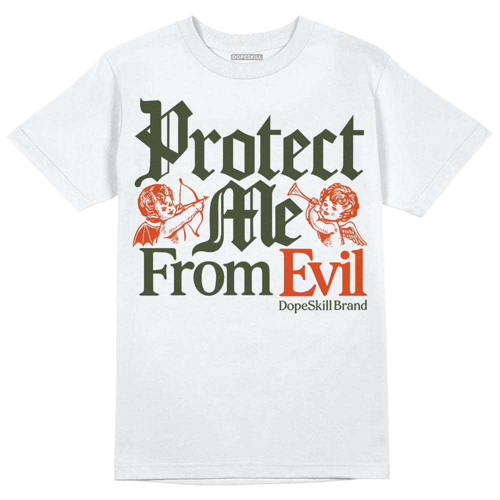 Olive Collection DopeSkill T-Shirt Protect Me From Evil Graphic