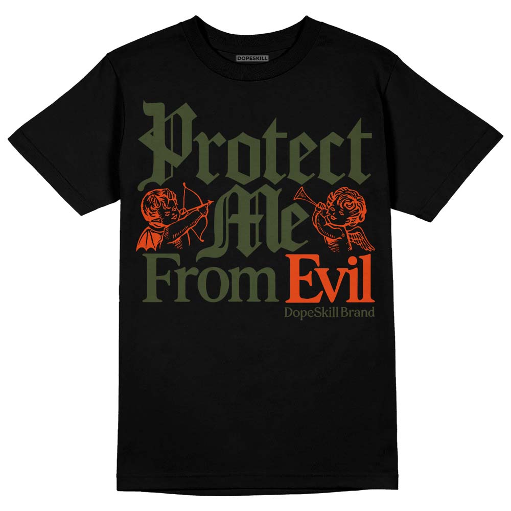 Olive Collection DopeSkill T-Shirt Protect Me From Evil Graphic