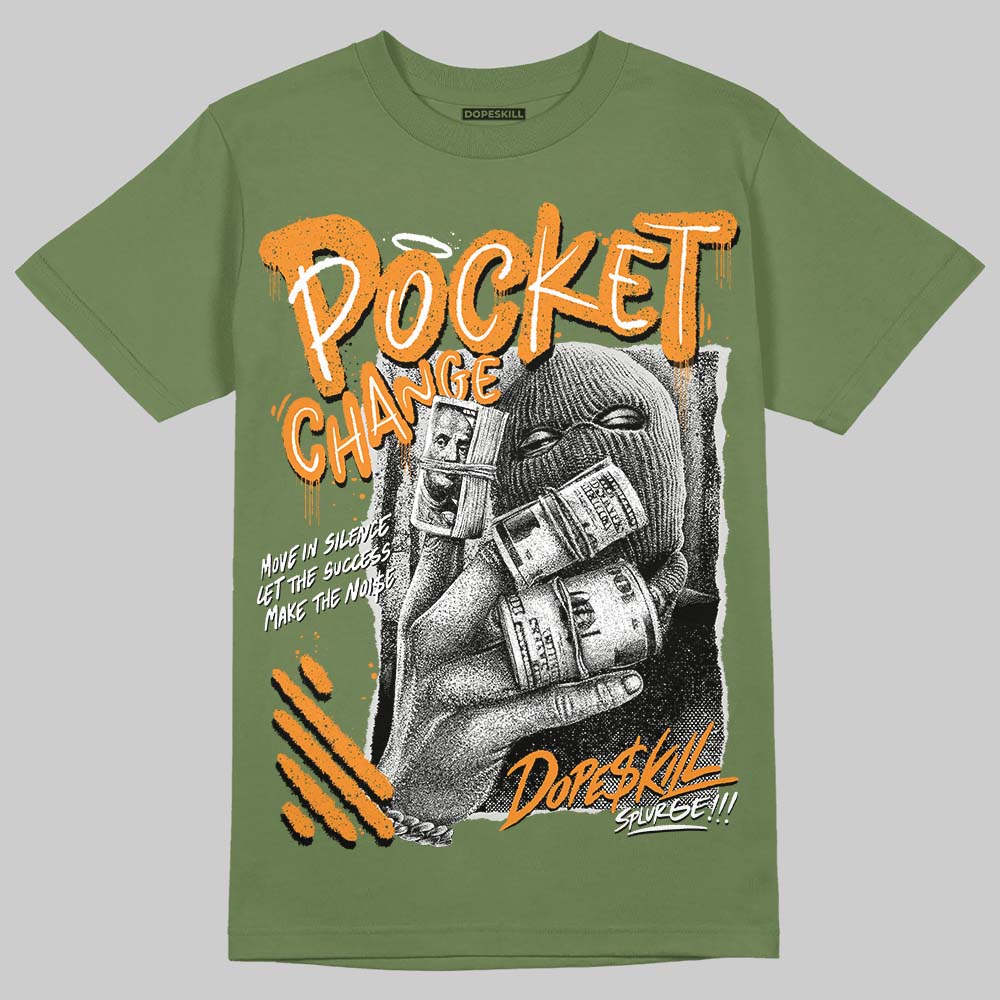 Olive 5s DopeSkill T-Shirt Pocket Change Graphic