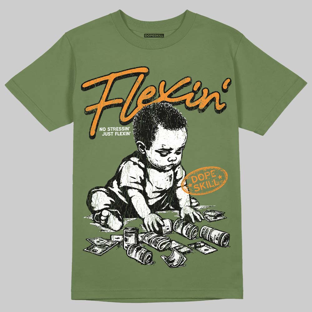 Olive 5s DopeSkill T-Shirt Flexin' Graphic