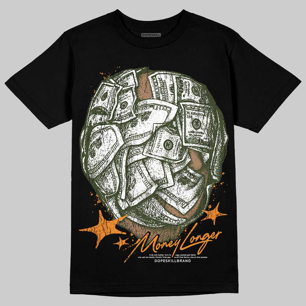 Olive Collection DopeSkill T-Shirt Money Longer Graphic