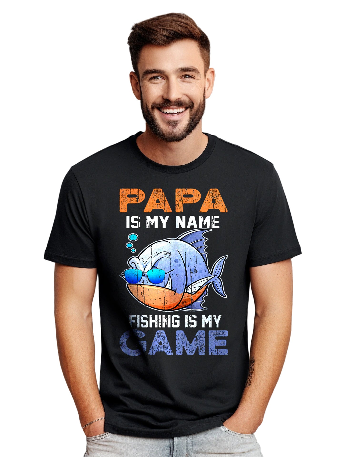 Papa Fish Game Piranah TShirt