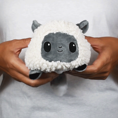 TeeTurtle Reversible Wolf & Sheep Plushie