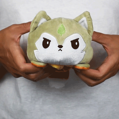 TeeTurtle Reversible Wolf Plushie (Spring + Summer)