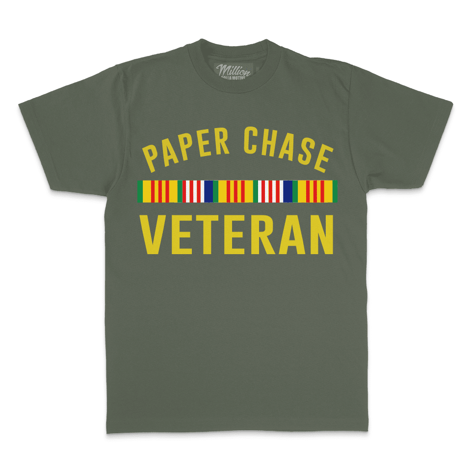 Paper Chase Veteran - Olive T-Shirt