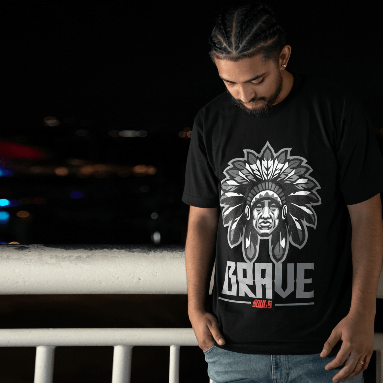 Brave Souls -  Black T-Shirt