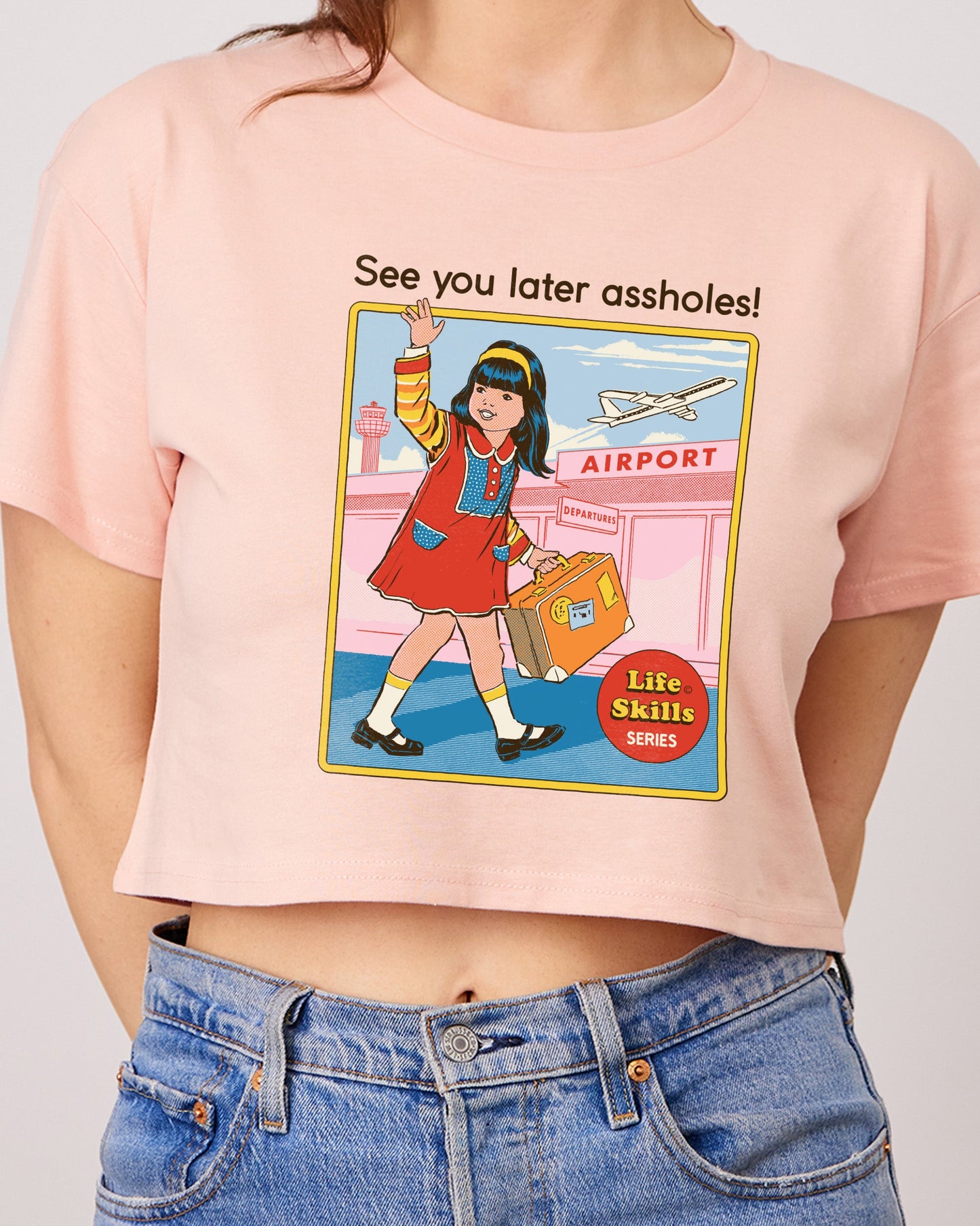 See You Later Assholes Crop Tee