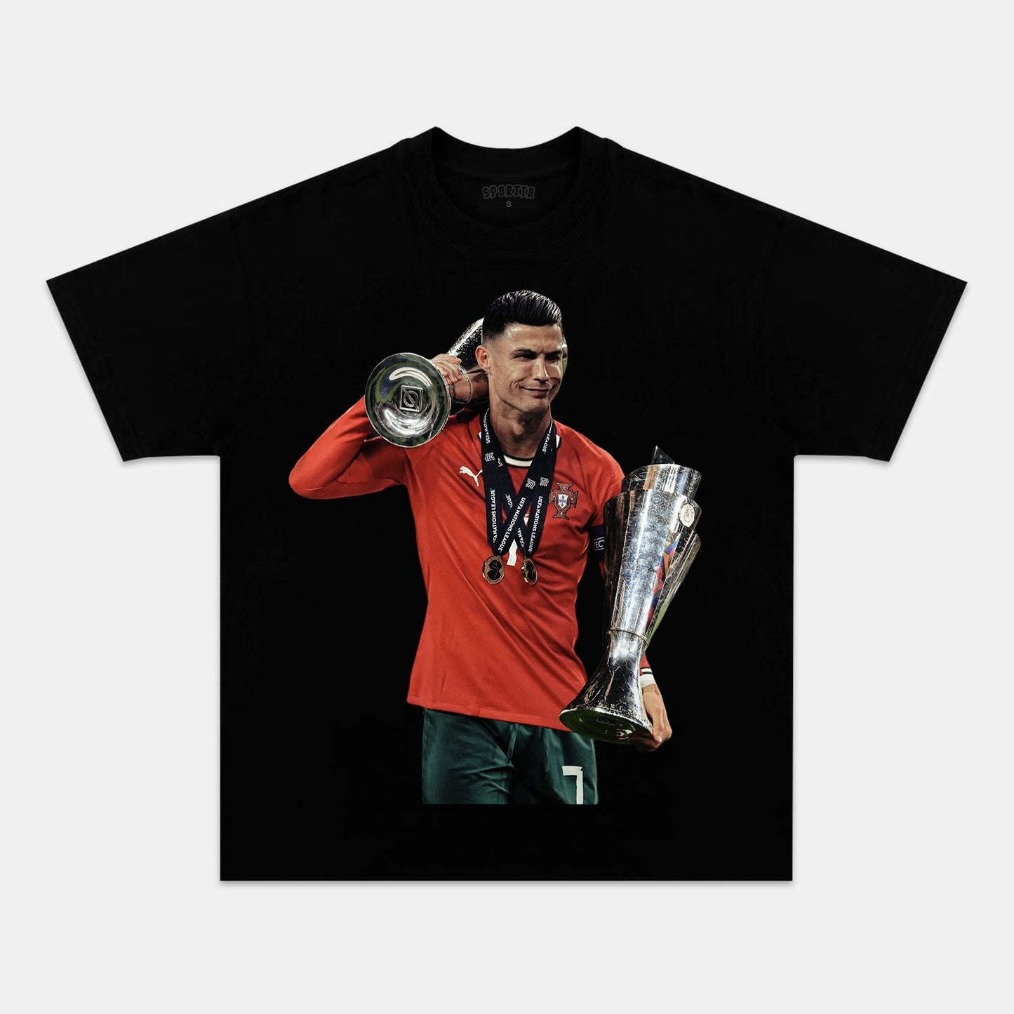 PORTUGAL NATIONAL FOOTBALL TEAM TEE 6.9 Style004