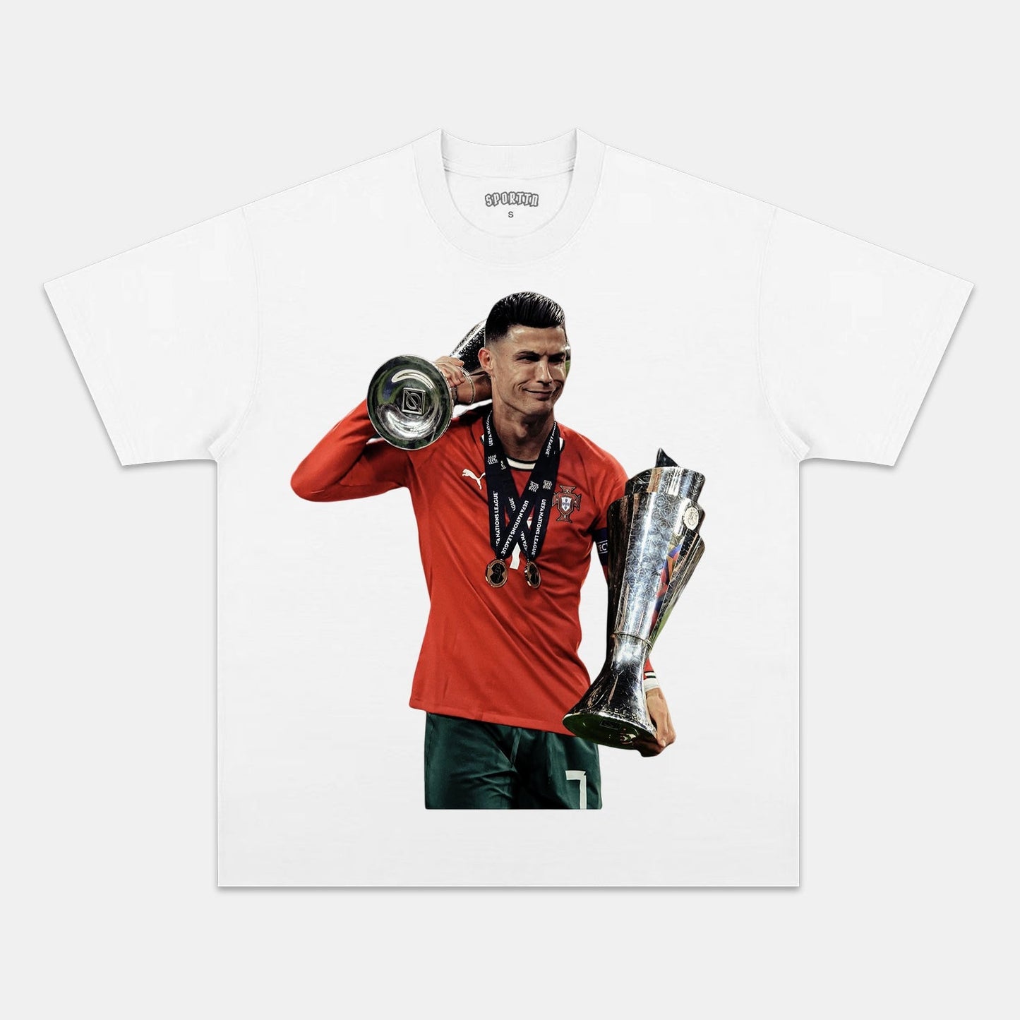 PORTUGAL NATIONAL FOOTBALL TEAM TEE 6.9 Style004