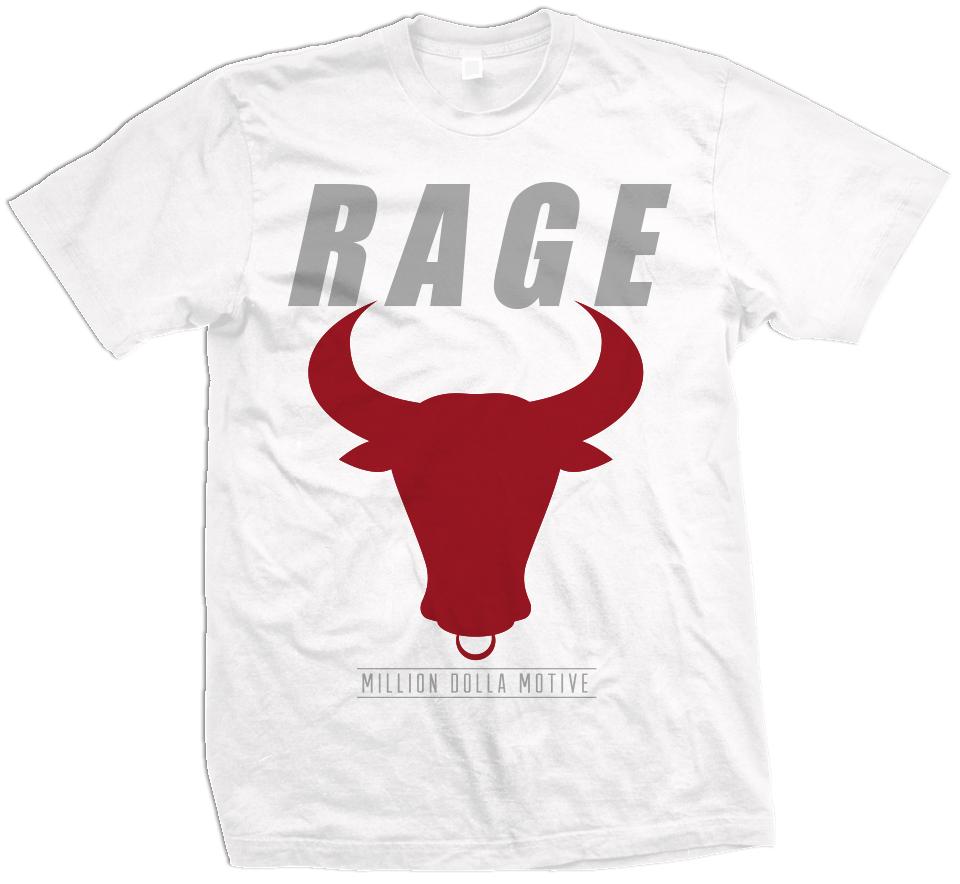 Rage Bull - White T-Shirt